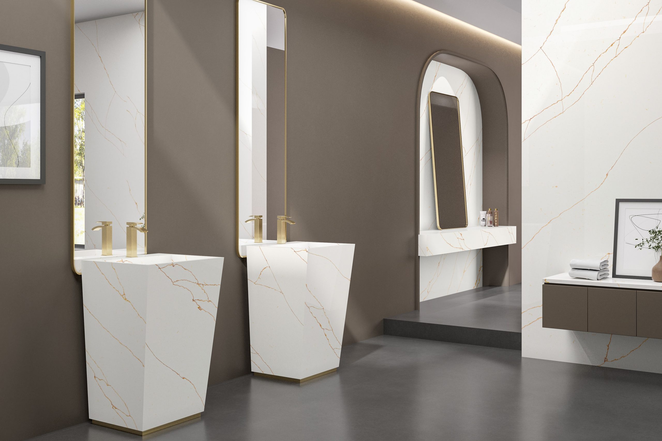 Venice Gold Glossy Hybrid Surfaces