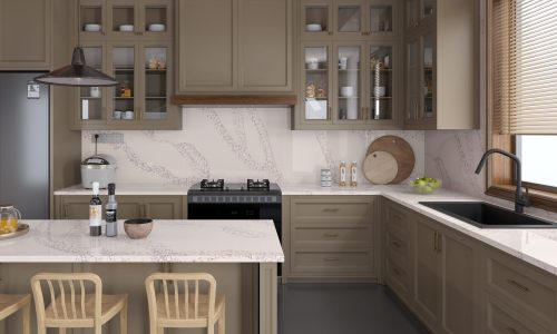 Burgandy Beige Glossy Hybrid Surfaces